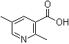 structure of CAS# 129477-22-1, 2,5-Dimethyl-3-pyridinecarboxylic acid
