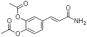 CAS 登录号：129488-34-2, 3-[3,4-双(乙酰氧基)苯基]-2-丙烯酰胺