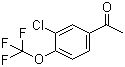 structure of CAS# 129604-27-9, 3'-Chloro-4'-trifluoromethoxyacetophenone