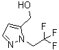 structure of CAS# 1296225-26-7, 1-(2,2,2-Trifluoroethyl)-1H-pyrazole-5-methanol