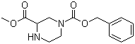 structure of CAS# 129799-11-7, N-4-Cbz-哌嗪-2-甲酸甲酯
