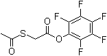 structure of CAS# 129815-48-1, (乙酰硫基)乙酸五氟苯基酯