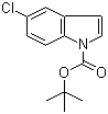 structure of CAS# 129822-48-6, 1-叔丁氧羰基-5-氯吲哚