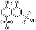 structure of CAS# 130-23-4, 1-氨基-8-萘酚-4,6-二磺酸