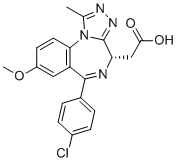 CAS # 1300019-38-8, I-BET762 carboxylic acid, 2-[(4S)-6-(4-chlorophenyl)-8-methoxy-1-methyl-4H-[1,2,4]triazolo[4,3-a][1,4]benzodiazepin-4-yl]acetic acid