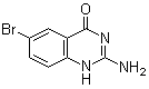 structure of CAS# 130148-53-7, 2-Amino-6-bromo-4(1H)-quinazolinone