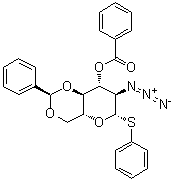 CAS # 1301693-32-2, Phenyl 2-azido-2-deoxy-4,6-O-[(R)-phenylmethylene]-1-thio-beta-D-glucopyranoside 3-benzoate