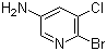 structure of CAS# 130284-52-5, 5-Amino-2-bromo-3-chloropyridine