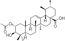CAS # 130289-37-1, 2-O-Acetylcorosolic acid, (2alpha,3beta)-2-(Acetyloxy)-3-hydroxy-urs-12-en-28-oic acid