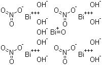 Bismuth subnitrate molecular structure (CAS 1304-85-4)