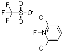 structure of CAS# 130433-68-0, 2,6-二氯-1-氟吡啶三氟甲磺酸盐