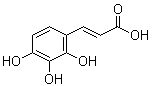structure of CAS# 13058-13-4, 3-(2,3,4-三羟基苯基)-2-丙烯酸