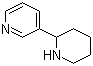 structure of CAS# 13078-04-1, 3-(2-哌啶基)吡啶