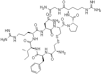 CAS # 130836-24-7, 2-L-Phenylalanine-4-L-arginine-8-L-arginine-oxytocin, L-Cysteinyl-L-phenylalanyl-L-isoleucyl-L-arginyl-L-asparaginyl-L-cysteinyl-L-prolyl-L-arginyl-glycinamide cyclic (1→6)-disulfide