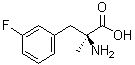 structure of CAS# 130855-56-0, 3-氟-alpha-甲基-L-苯丙氨酸
