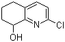 structure of CAS# 130861-73-3, 2-Chloro-8-hydroxy-5,6,7,8-tetrahydroquinoline