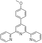 structure of CAS# 13104-56-8, 4'-(p-Methoxyphenyl)-2,2':6',2''-terpyridine