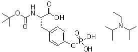 CAS # 131124-82-8, N-Ethyl-N-(1-methylethyl)-2-propanamine compd. With N-[(1,1-dimethylethoxy)carbonyl]-L-tyrosine dihydrogen phosphate (ester) (1:1)
