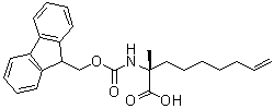 structure of CAS# 1311933-84-2, (2R)-2-[[(9H-Fluoren-9-ylmethoxy)carbonyl]amino]-2-methyl-8-nonenoic acid