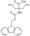 structure of CAS# 1311992-97-8, 2-[[(9H-Fluoren-9-ylmethoxy)carbonyl]amino]-2-(2-propen-1-yl)-4-pentenoic acid