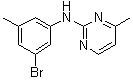 structure of CAS# 1312535-22-0, N-(3-溴-5-甲基苯基)-4-甲基嘧啶-2-胺