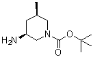 structure of CAS# 1312810-39-1, (3S,5R)-3-Amino-5-methyl-1-piperidinecarboxylic acid 1,1-dimethylethyl ester