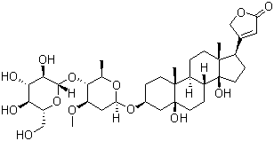 structure of CAS# 13137-64-9, 杠柳毒苷