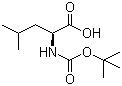 CAS # 13139-15-6, Boc-L-Leucine, N-tert-Butoxycarbonyl-L-leucine, Boc-L-Leu-OH