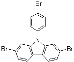 structure of CAS# 1313900-20-7, 2,7-二溴-9-(4-溴苯基)-9H-咔唑