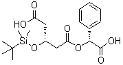 CAS 登录号：131466-61-0, (3R)-3-[[(叔丁基)二甲基硅烷基]氧基]戊二酸 1-[(R)-羧基苯基甲基]酯
