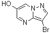 structure of CAS# 1314893-97-4, 3-溴吡唑并[1,5-a]嘧啶-6-醇