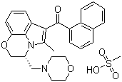 structure of CAS# 131543-23-2, WIN 55212-2 甲磺酸盐