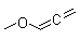 CAS # 13169-00-1, 1-Methoxy-1,2-propadiene, Allenyl methyl ether, Methoxyallene, Methoxypropadiene, Methyl propadienyl ether, NSC 363923