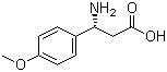 structure of CAS# 131690-57-8, (R)-3-Amino-3-(4-methoxyphenyl)propionic acid