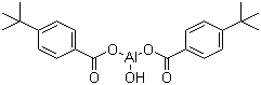 CAS 登录号：13170-05-3, 二[4-(1,1-二甲基乙基)苯甲酰-氧]氢氧化铝, 二[4-叔丁基苯甲酸]氢氧化铝