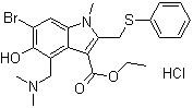 structure of CAS# 131707-23-8, 盐酸阿比朵尔