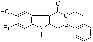 structure of CAS# 131707-24-9, Ethyl 6-bromo-5-hydroxy-1-methyl-2-(phenylsulfanylmethyl)indole-3-carboxylate
