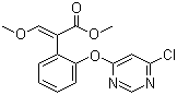 structure of CAS# 131860-97-4, Methyl (E)-2-[2-(6-chloropyrimidin-4-yloxy)phenyl]-3-methoxyacrylate