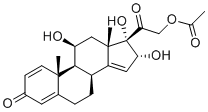 structure of CAS# 131918-72-4, Budesonide 1,4,14-Triene Triol Impurity