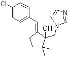 CAS # 131983-72-7, Triticonazole, (E)-5-(4-Chlorobenzylidene)-2,2-dimethyl-1-(1H-1,2,4-triazol-1-ylmethyl)cyclopentanol