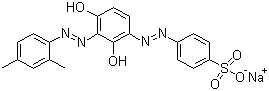CAS # 1320-07-6, Acid Orange 24, Sodium 4-[[3-[(2,4-dimethylphenyl)azo]-2,6-dihydroxyphenyl]azo]benzenesulphonate, C.I. 20170, D & C Brown No.1, Resorcin Brown