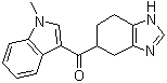 CAS # 132036-39-6, 5-[(1-Methylindole-3-yl)carbonyl]-4,5,6,7-tetrahydro-1H-bezimidazole, (1-Methyl-1H-indol-3-yl)(4,5,6,7-tetrahydro-1H-benzimidazol-6-yl)methanone