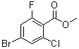 structure of CAS# 1321613-02-8, 4-Bromo-2-chloro-6-fluorobenzoic acid methyl ester