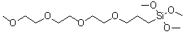 CAS # 132388-45-5, [3-Methoxy(triethyleneoxy)propyl]trimethoxysilane, 3,3-Dimethoxy-2,7,10,13,16-pentaoxa-3-silaheptadecane, SIM 6493.4