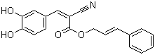 CAS # 132465-11-3, Cinnamyl 3,4-dihydroxy-alpha-cyanocinnamate, CDC, (E,Z)-2-Cyano-3-(3,4-dihydroxyphenyl)-2-propenoic acid 3-phenyl-2-propenyl ester