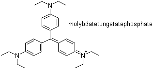 CAS # 1325-88-8, Pigment Blue 14, N-[4-[Bis[4-(diethylamino)phenyl]methylene]-2,5-cyclohexadien-1-ylidene]-N-ethylethanaminium molybdatetungstatephosphate