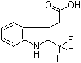 CAS # 132502-93-3, 2-(Trifluoromethyl)-1H-indole-3-acetic acid, 2-(2-(Trifluoromethyl)-1H-indol-3-yl)acetic acid