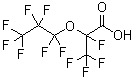 structure of CAS# 13252-13-6, 全氟-alpha-丙氧基丙酸