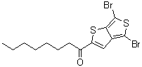 structure of CAS# 1327334-59-7, 1-(4,6-二溴噻吩并[3,4-b]噻吩-2-基)-1-辛酮