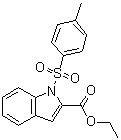 structure of CAS# 132819-92-2, 1-[(4-甲基苯基)磺酰基]-1H-吲哚-2-羧酸乙酯